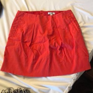 JCrew mid-thigh red skirt